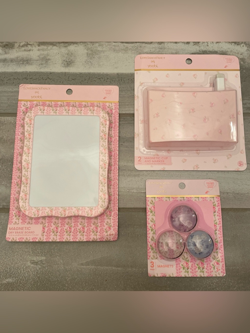 LoveShackFancy Target Locker Bundle Dry Erase Board/Cup & Marker/Magnets